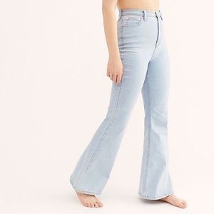Free People CRVY High Rise Flare Jeans Size 33